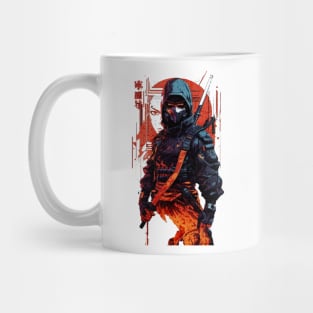 NINJA DESIGN, CYBORG NINJA, TECHWEAR,  ANIME, ANIME T-SHIRT Mug